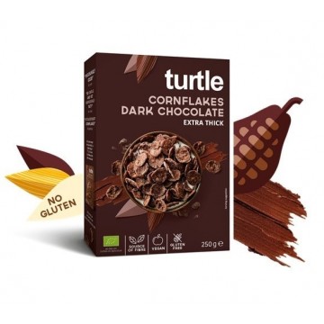 Fulgi de porumb înveliți în ciocolată neagră - Turtle 