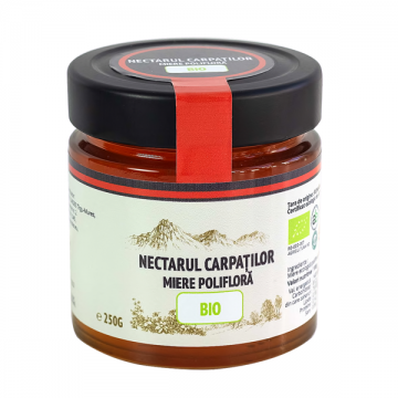 Miere bio polifloră Nectarul Carpaților - 500g