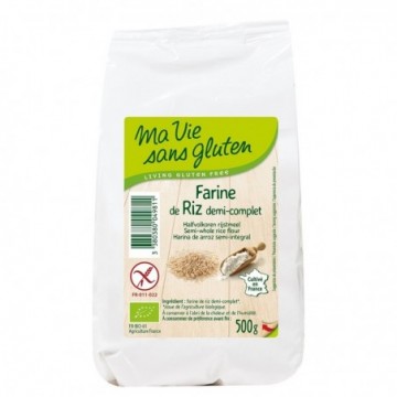 Faina de orez semiintegral - fara gluten 500g