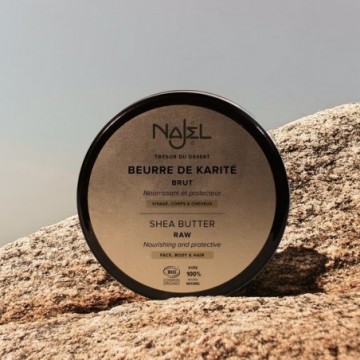 Unt de shea nerafinat bio 100g - pentru fata corp si par