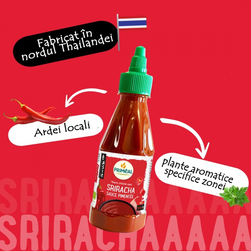 Sos sriracha bio - sos picant chilli 250g Sos sriracha bio - sos picant chilli 250g